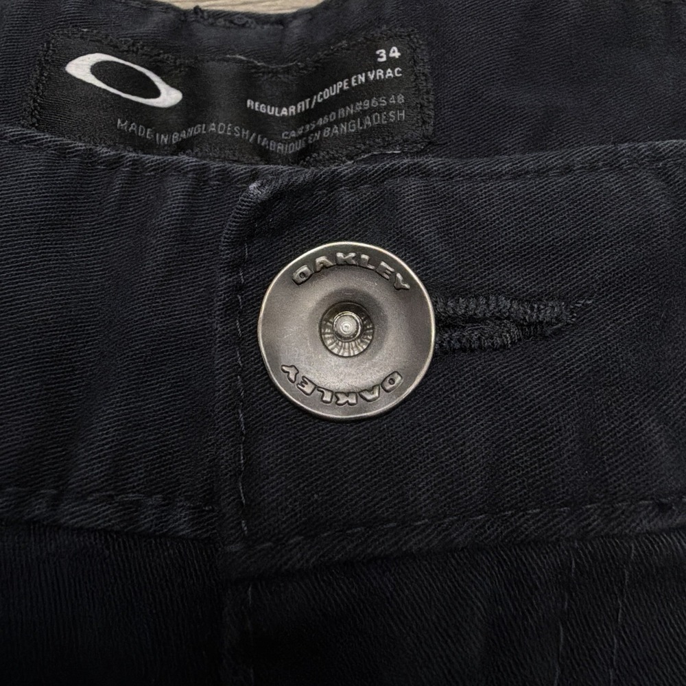 Oakley Ellipse Shorts Mens 34 Black Stretch Cotton Regular Fit Casual - Picture 2 of 11